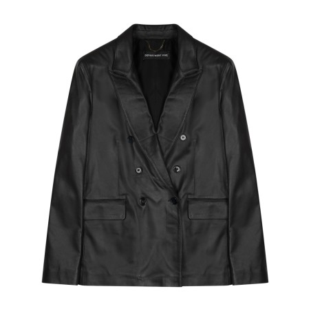 BLAZER DOPPIOPETTO "ARIELLE" IN PELLE