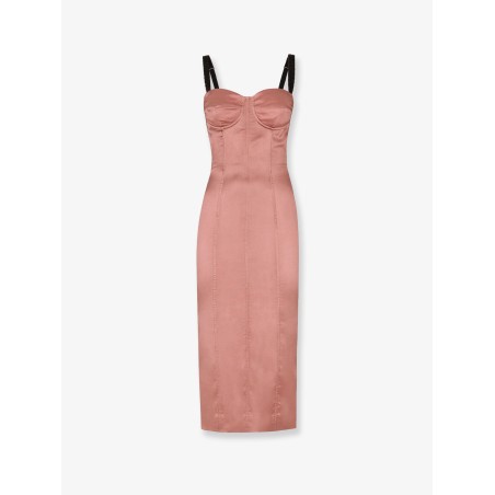 Stretch satin dress