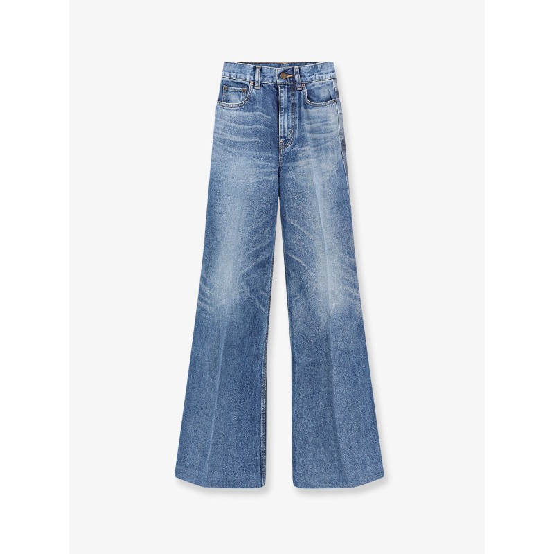 Flared cotton jeans