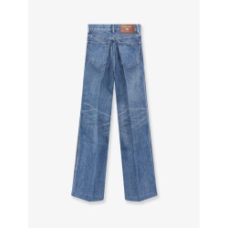 Flared cotton jeans