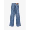 Flared cotton jeans