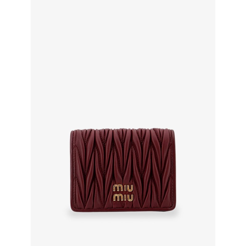 Quilted leather wallet