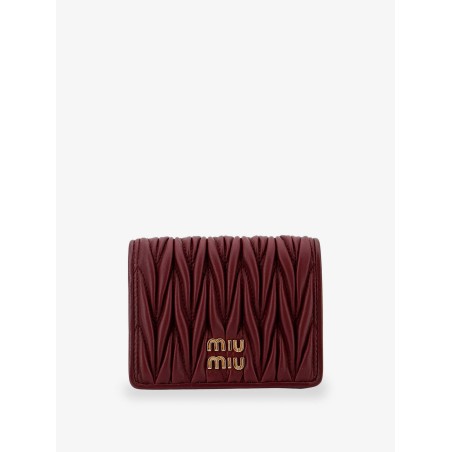 Quilted leather wallet