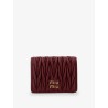 Quilted leather wallet