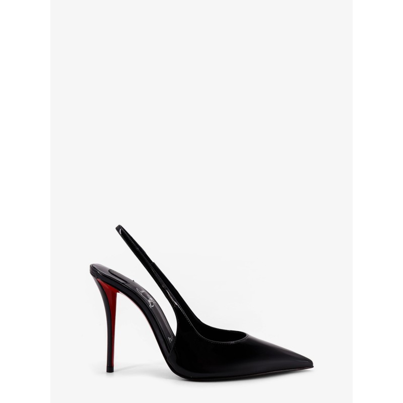 Miss Z patent leather slingback décolleté