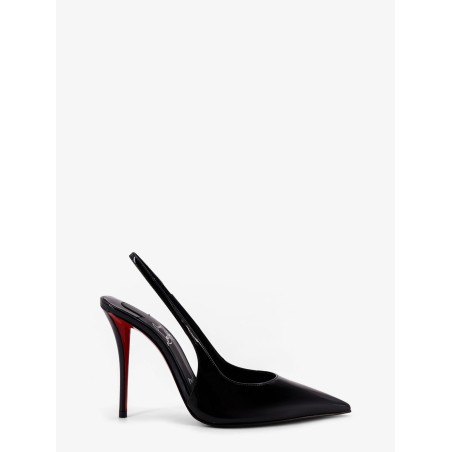 Miss Z patent leather slingback décolleté
