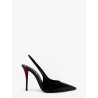 Miss Z patent leather slingback décolleté