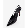 Miss Z patent leather slingback décolleté