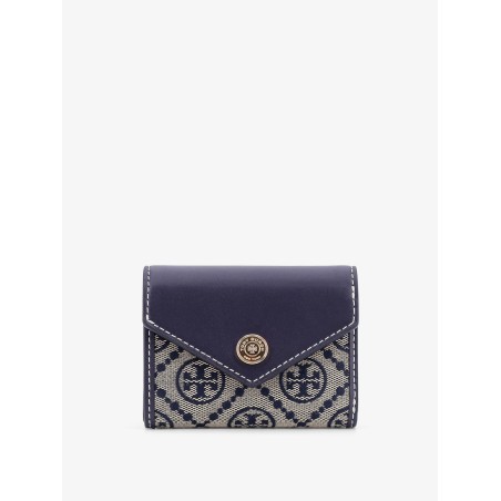 T Monogram Envelope leather and T monogram fabric wallet