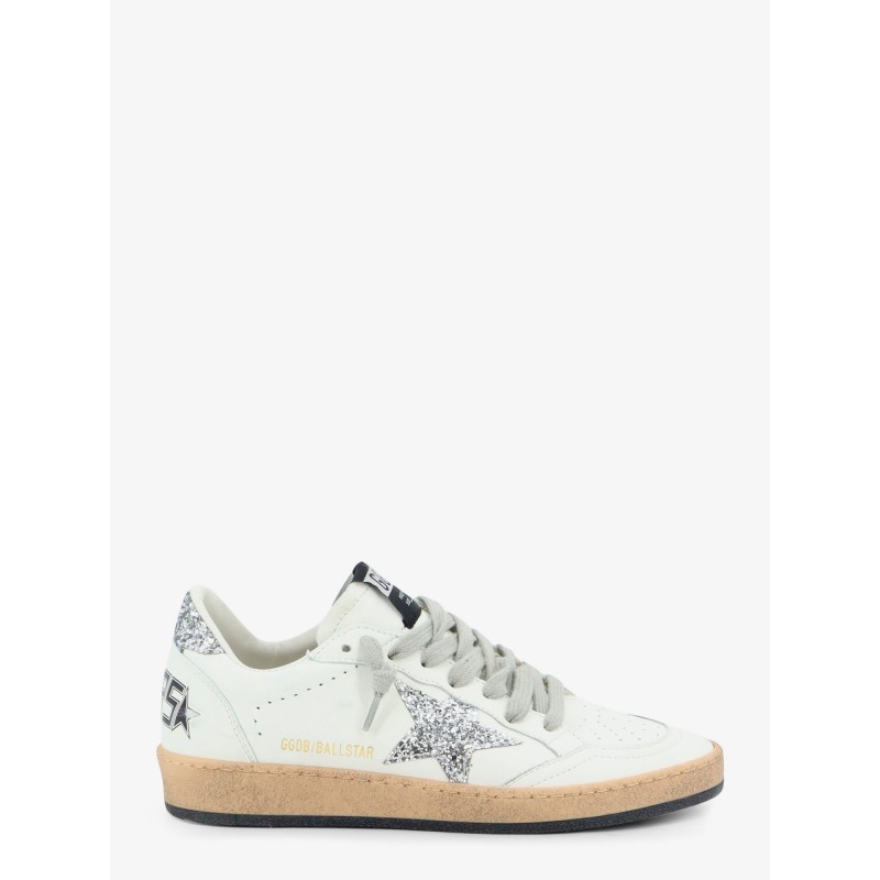 Ballstar leather sneakers with iconic glitter logo on the side