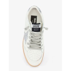 Ballstar leather sneakers with iconic glitter logo on the side