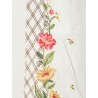 Linen and viscose trousers with embroidery