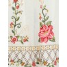 Linen and viscose top with embroidery