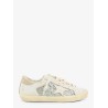 Superstar leather sneakers with all-over glitter pattern
