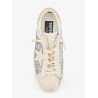 Superstar leather sneakers with all-over glitter pattern