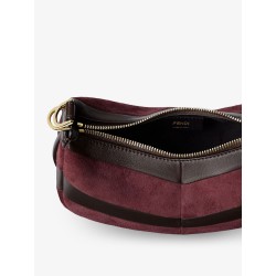 Fendigraphy Mini leather handbag with metal lettering logo