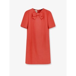 Wool and silk blend short dress
