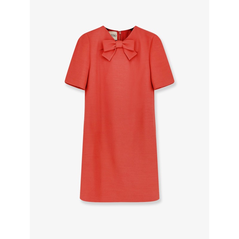 Wool and silk blend short dress