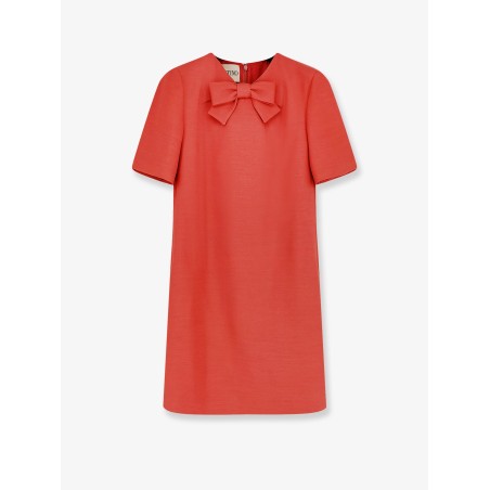 Wool and silk blend short dress