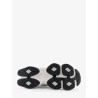 U90602 mesh and suede sneakers with embroidered logo