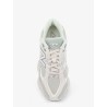 U90602 mesh and suede sneakers with embroidered logo