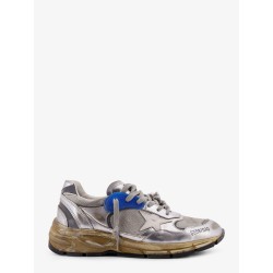 Mesh and leather sneakers with side logo