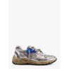 Mesh and leather sneakers with side logo