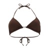 TOP BIKINI IN NYLON CON CHIUSURA A LACCETTI