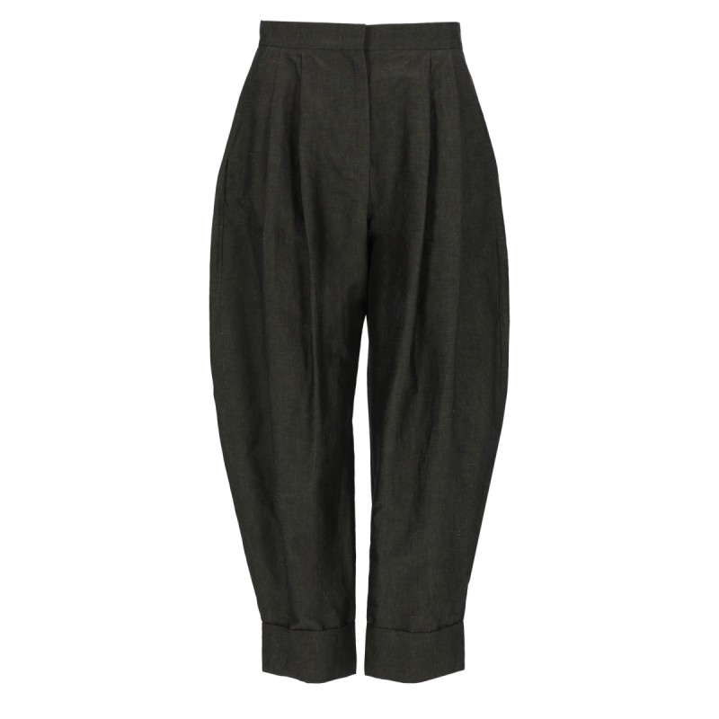 PANTALONE "CLOE" IN LINO E COTONE