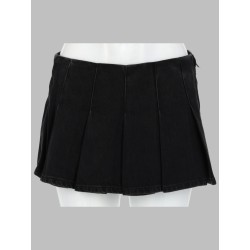 SKORT A PIEGHE IN DENIM