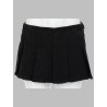SKORT A PIEGHE IN DENIM