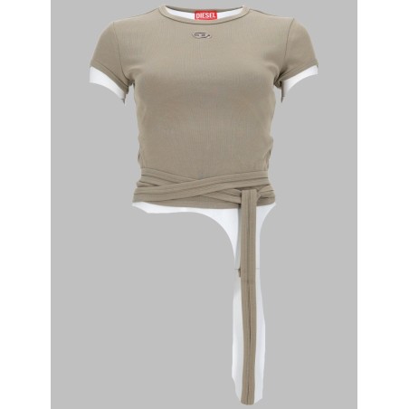 T-SHIRT A COSTINE CON LACCI