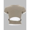 T-SHIRT A COSTINE CON LACCI
