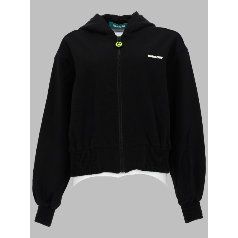 FELPA CON ZIP E CAPPUCCIO