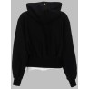 FELPA CON ZIP E CAPPUCCIO