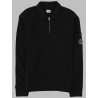 FELPA CON COLLETTO POLO E ZIP