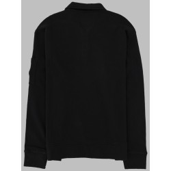 FELPA CON COLLETTO POLO E ZIP
