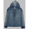FELPA IN DENIM CON DETTAGLI "DIAG"