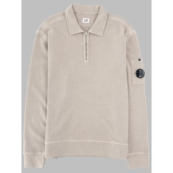 FELPA CON COLLETTO POLO E ZIP
