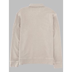 FELPA CON COLLETTO POLO E ZIP