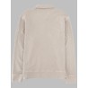 FELPA CON COLLETTO POLO E ZIP