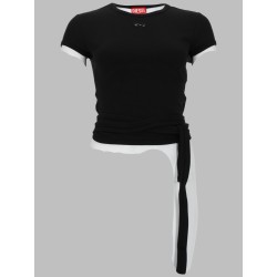 T-SHIRT A COSTINE CON LACCI