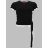 T-SHIRT A COSTINE CON LACCI