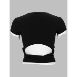 T-SHIRT A COSTINE CON LACCI