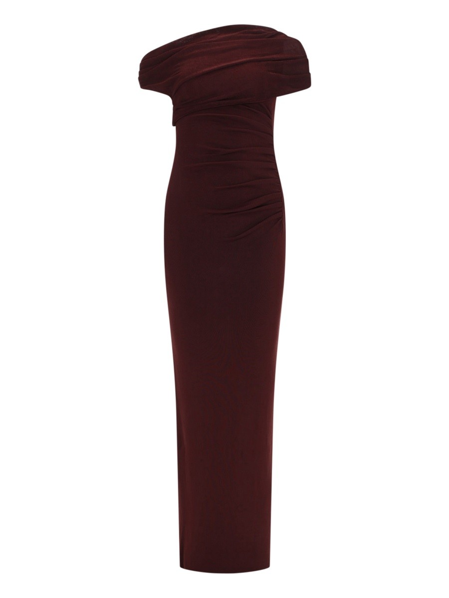 LONG DRAPED DRESS