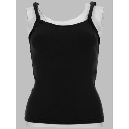 TANK TOP CON SPALLINE ARROTOLATE