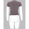 T-SHIRT CON STAMPA A CUORE E BORCHIE