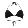 TOP BIKINI IN NYLON CON CHIUSURA A LACCETTI