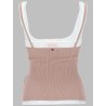 TOP IN MAGLIA CON EFFETTO SOVRAPPOSTO