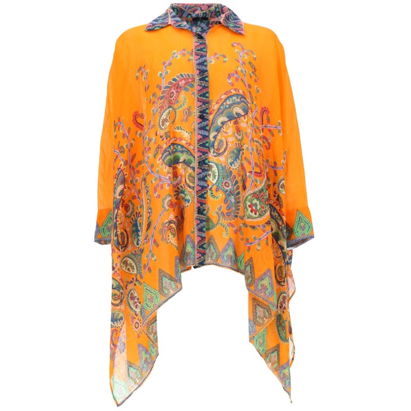 BLUSA DA SPIAGGIA CON STAMPA